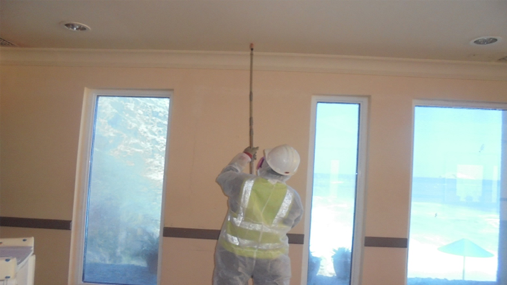 Asbestos sampling process