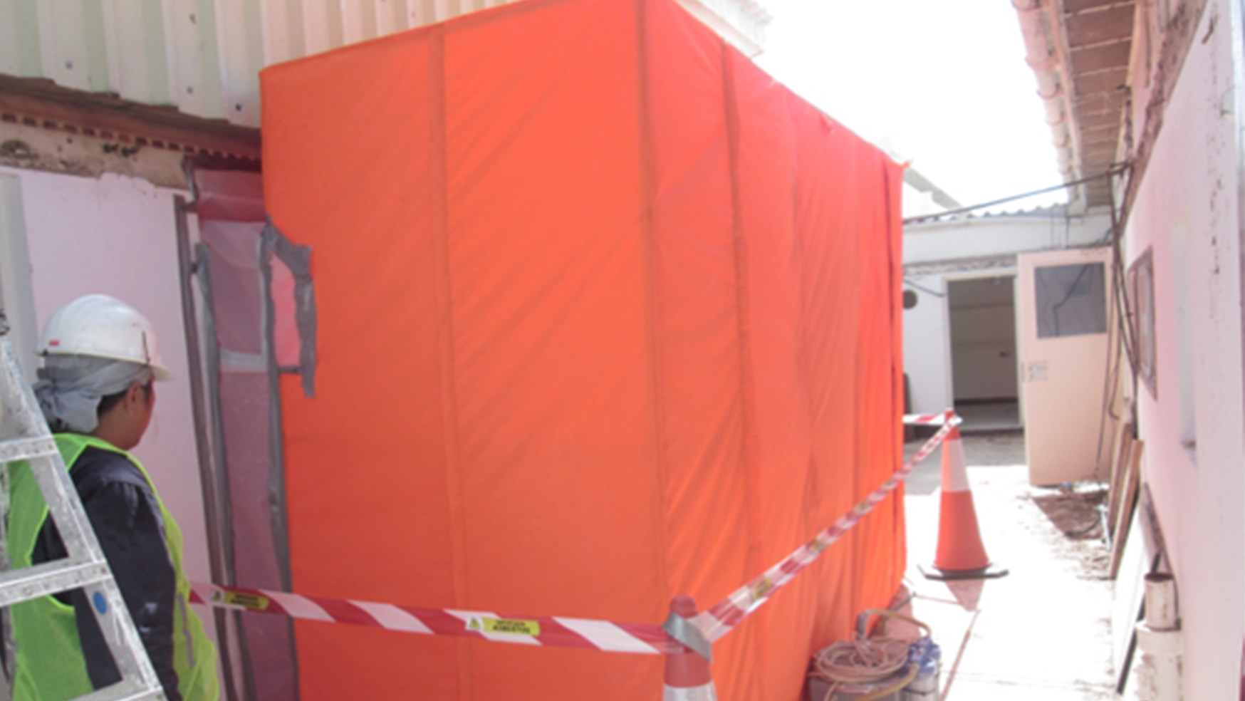 Decontamination unit setup