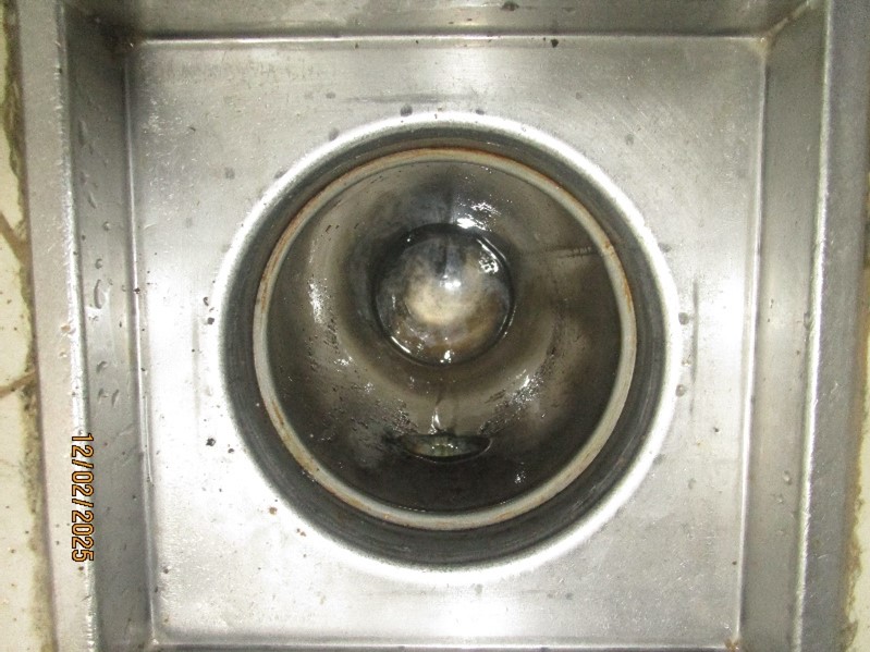 First Drain Line After Cleaning