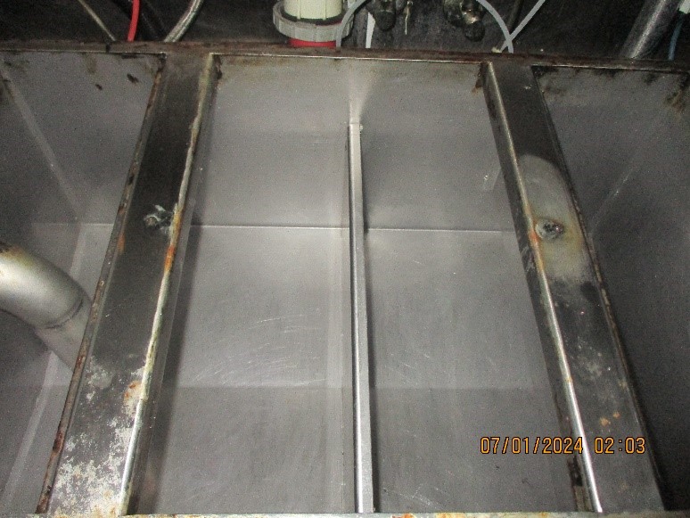 First Grease Trap After Cleaning