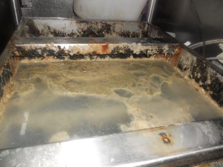 Second Grease Trap Before Cleaning