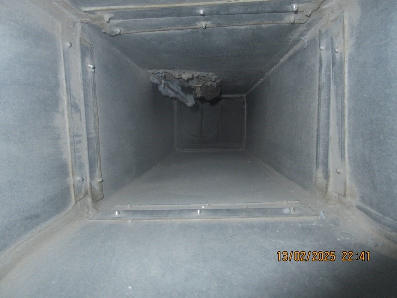 First Laundry Duct After Cleaning