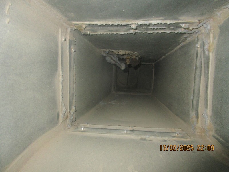 First Laundry Duct Before Cleaning