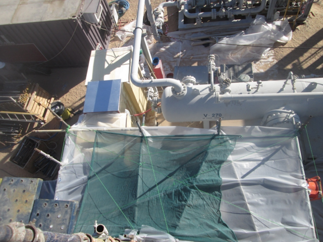 Top View of Temperature Regulated Area