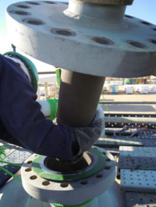 Feed Stock Pipe Reinstalled